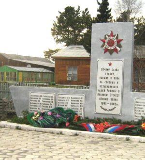 В память о староакульшетских партизанах